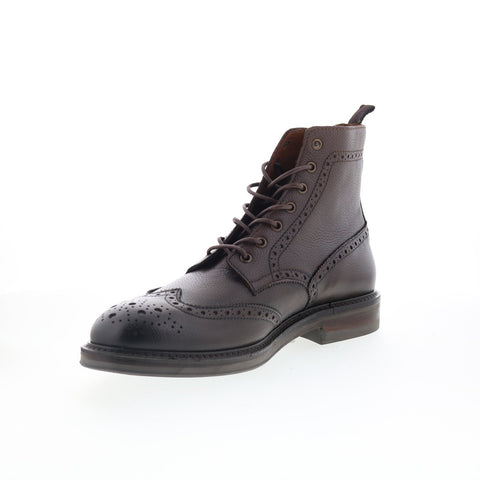 Aquatalia Savino Waterproof M103034 Mens Brown Leather Casual Dress Boots