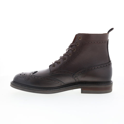 Aquatalia Savino Waterproof M103034 Mens Brown Leather Casual Dress Boots
