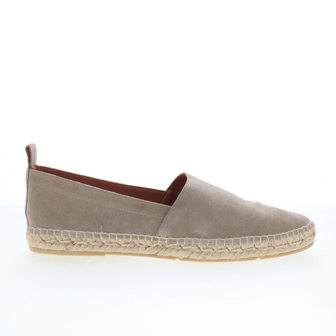 Aquatalia Felipe Waterproof Mens Gray Suede Loafers & Slip Ons Casual Shoes