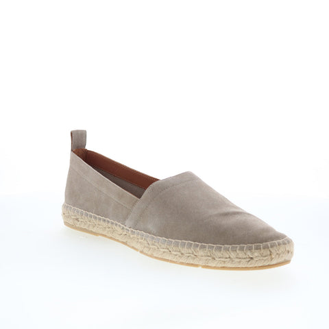 Aquatalia Felipe Waterproof Mens Gray Suede Loafers & Slip Ons Casual Shoes