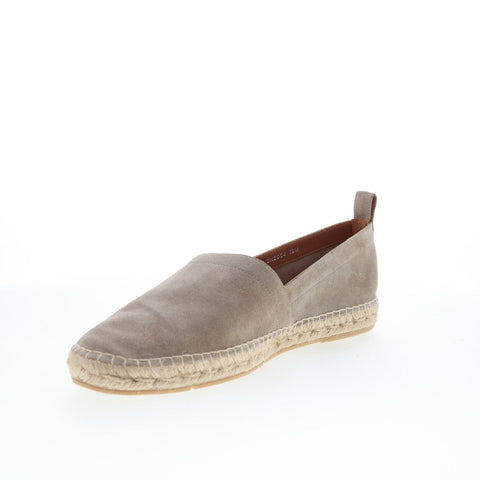 Aquatalia Felipe Waterproof Mens Gray Suede Loafers & Slip Ons Casual Shoes