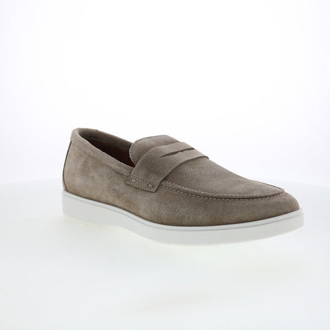 Aquatalia Franco Waterproof Mens Gray Loafers & Slip Ons Casual Shoes