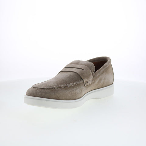 Aquatalia Franco Waterproof Mens Gray Loafers & Slip Ons Casual Shoes
