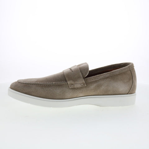 Aquatalia Franco Waterproof Mens Gray Loafers & Slip Ons Casual Shoes