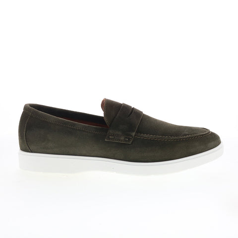 Aquatalia Franco Waterproof Mens Green Loafers & Slip Ons Casual Shoes
