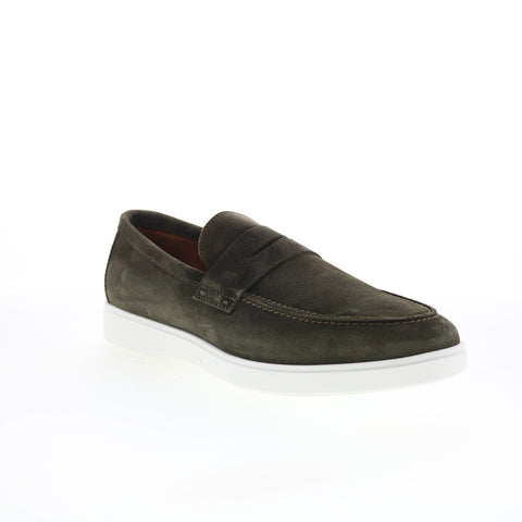 Aquatalia Franco Waterproof Mens Green Loafers & Slip Ons Casual Shoes