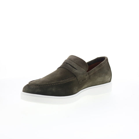 Aquatalia Franco Waterproof Mens Green Loafers & Slip Ons Casual Shoes