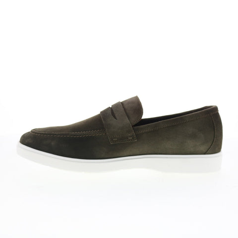 Aquatalia Franco Waterproof Mens Green Loafers & Slip Ons Casual Shoes