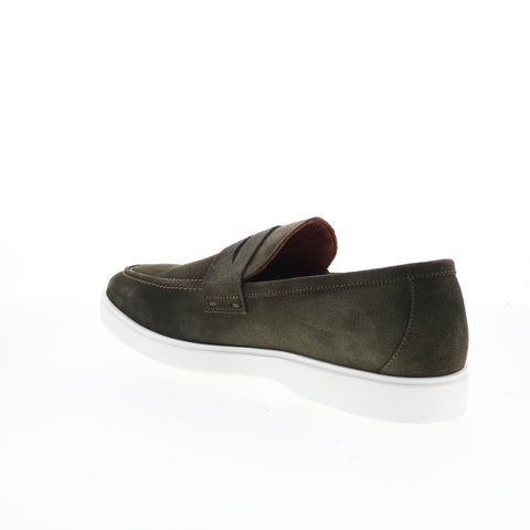 Aquatalia Franco Waterproof Mens Green Loafers & Slip Ons Casual Shoes