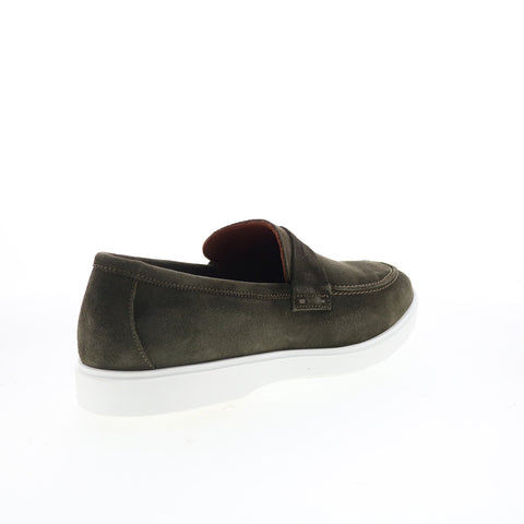 Aquatalia Franco Waterproof Mens Green Loafers & Slip Ons Casual Shoes