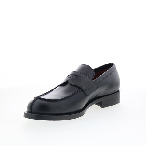 Aquatalia Andreo Waterproof Mens Black Loafers & Slip Ons Penny Shoes