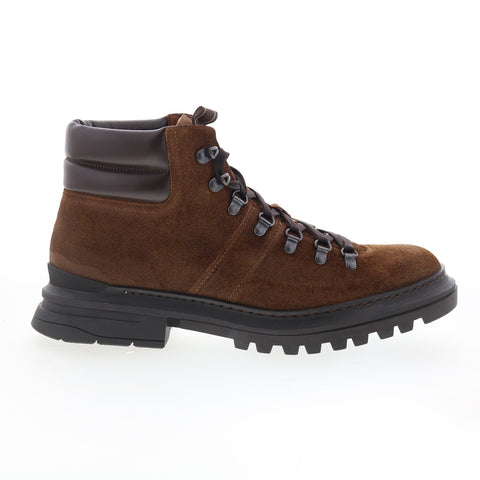 Aquatalia Edwin Waterproof M106734 Mens Brown Suede Casual Dress Boots