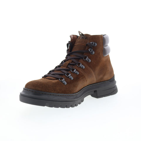 Aquatalia Edwin Waterproof M106734 Mens Brown Suede Casual Dress Boots