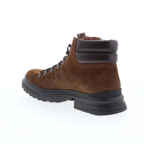 Aquatalia Edwin Waterproof M106734 Mens Brown Suede Casual Dress Boots
