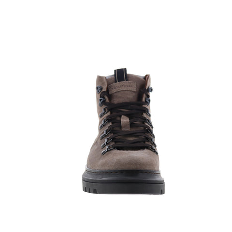 Aquatalia Edwin Waterproof M106730 Mens Gray Suede Lace Up Casual Dress Boots