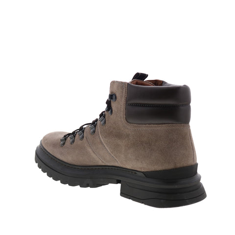 Aquatalia Edwin Waterproof M106730 Mens Gray Suede Lace Up Casual Dress Boots