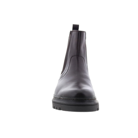 Aquatalia Enrico M106934 Mens Brown Leather Slip On Chelsea Boots