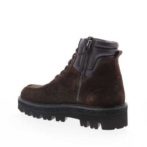 Aquatalia Fortino Waterproof M107333 Mens Brown Suede Casual Dress Boots