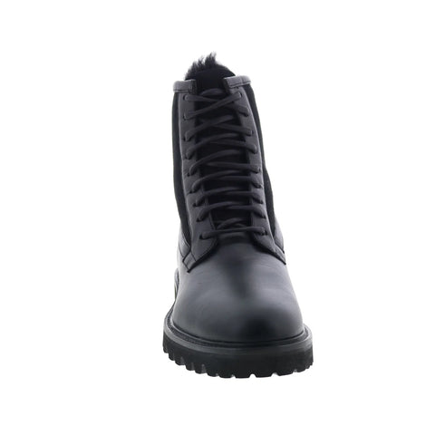 Aquatalia Gitano Waterproof M107401 Mens Black Leather Casual Dress Boots