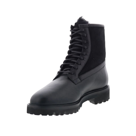 Aquatalia Gitano Waterproof M107401 Mens Black Leather Casual Dress Boots