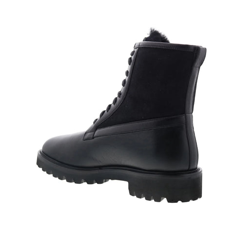Aquatalia Gitano Waterproof M107401 Mens Black Leather Casual Dress Boots