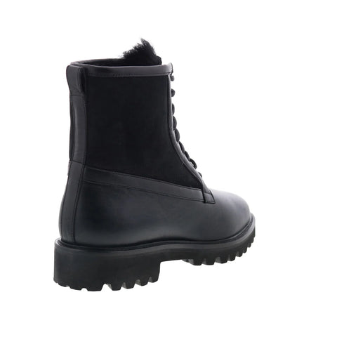 Aquatalia Gitano Waterproof M107401 Mens Black Leather Casual Dress Boots