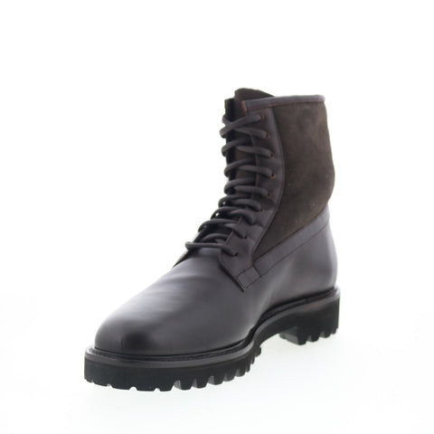 Aquatalia Gitano Waterproof M107434 Mens Brown Leather Casual Dress Boots