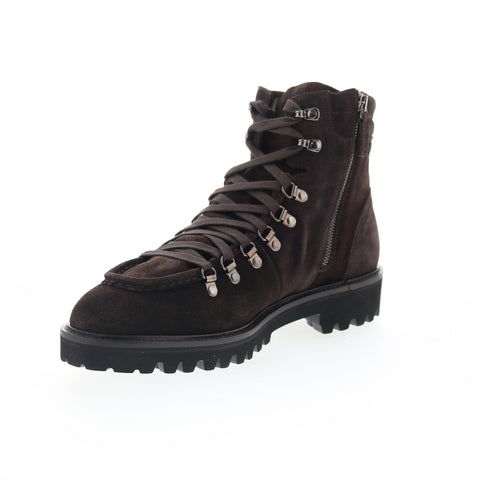 Aquatalia Gustavo Waterproof M107554 Mens Gray Suede Casual Dress Boots