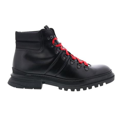 Aquatalia Edwin Waterproof M108401 Mens Black Leather Casual Dress Boots