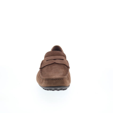 Aquatalia Lucca Waterproof Mens Brown Loafers & Slip Ons Moccasin Shoes
