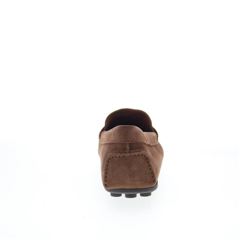 Aquatalia Lucca Waterproof Mens Brown Loafers & Slip Ons Moccasin Shoes