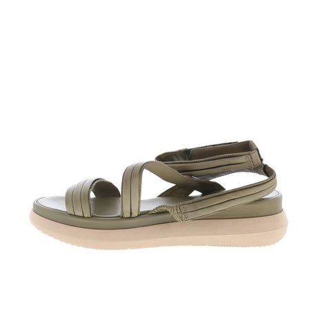 Miz Mooz Punk M38026-101-6934 Womens Gray Leather Platform Sandals Shoes