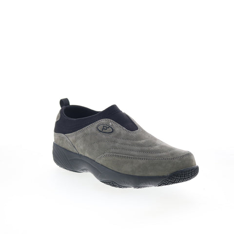 Propet Wash N Wear II SR Mens Gray Extra Wide Lifestyle Sneakers Shoes