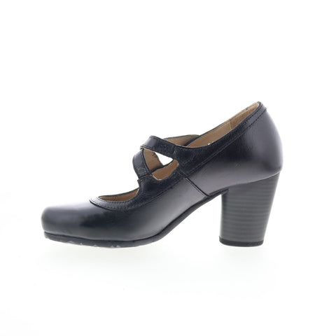 MIz Mooz Sonoma M51109-101-6002 Womens Black Leather Pumps Heels Shoes