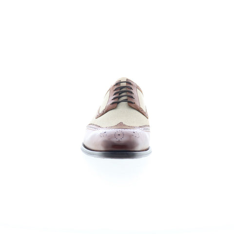 Mezlan M Wingtip Mens Brown Leather Oxfords Wingtip & Brogue Shoes