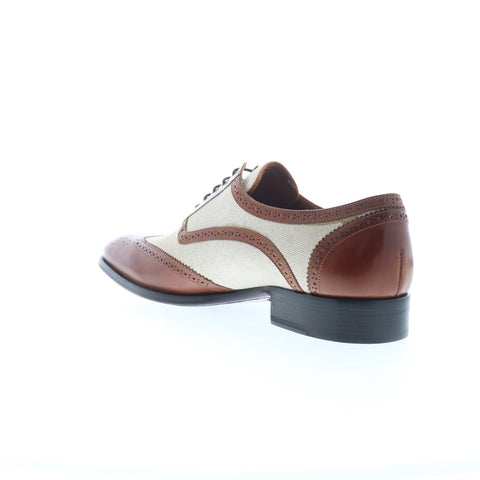 Mezlan M Wingtip Mens Brown Leather Oxfords Wingtip & Brogue Shoes