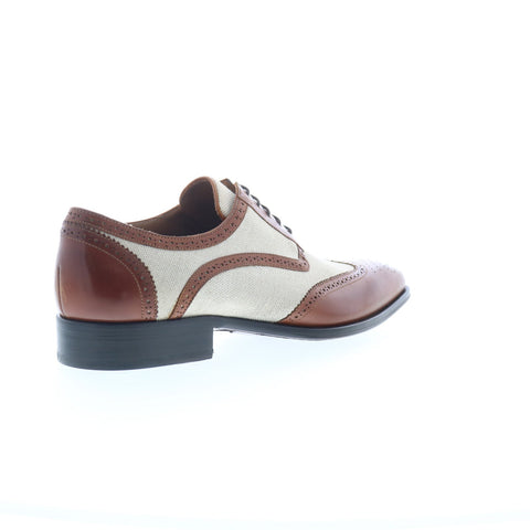 Mezlan M Wingtip Mens Brown Leather Oxfords Wingtip & Brogue Shoes