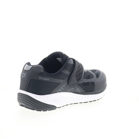 Propet One Strap Mens Black Extra Extra Wide 6E Lifestyle Sneakers Shoes