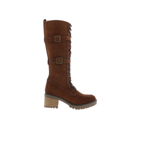 Bos. & Co. Mace Womens Brown Suede Lace Up Knee High Boots