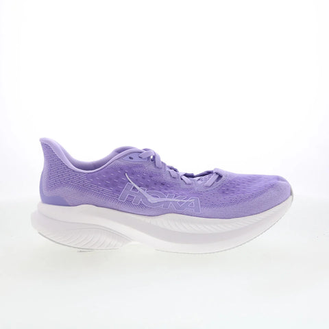 Hoka Mach 6 1147810-ARFL Womens Purple Mesh Lace Up Athletic Running Shoes