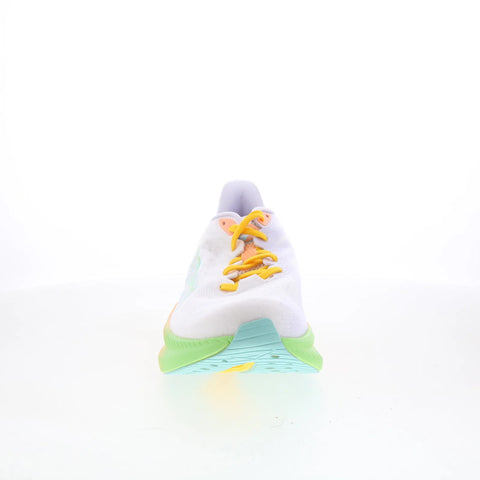 Hoka Mach 6 1147810-FTST Womens White Mesh Lace Up Athletic Running Shoes