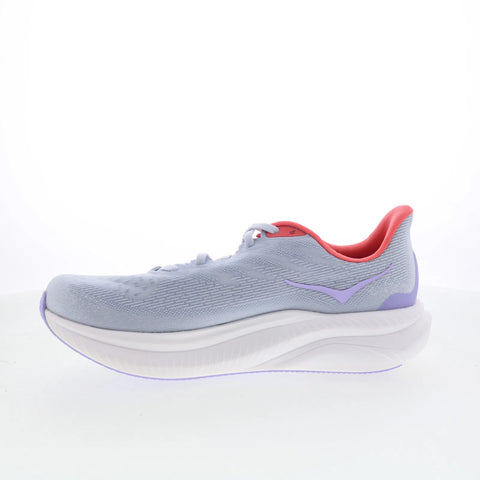 Hoka Mach 6 Wide 1147834-PLDS Womens Gray Wide Mesh Athletic Running Shoes