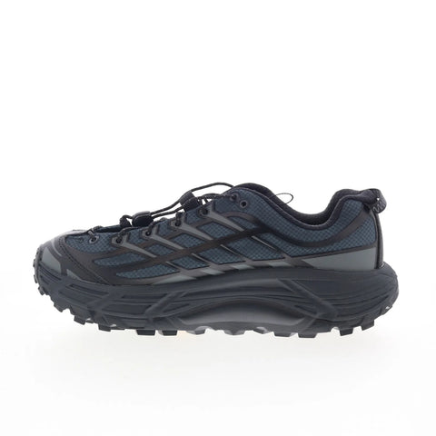 Hoka Mafate Three2 Wordmark 1175490-BCKT Mens Black Athletic Hiking Shoes