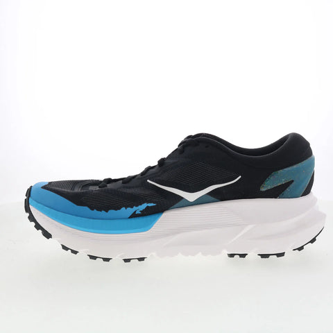 Hoka Mafate X 1161990-BKSK Mens Black Mesh Lace Up Athletic Hiking Shoes