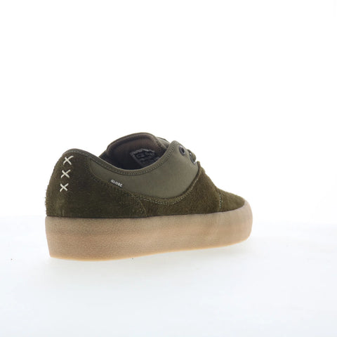 Globe Mahalo GBMAHALO Mens Green Suede Skate Inspired Sneakers Shoes