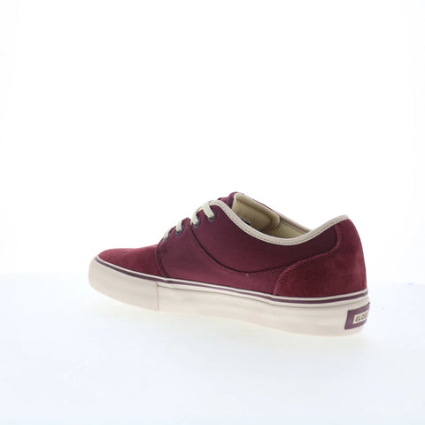 Globe Mahalo GBMAHALO Mens Burgundy Suede Skate Inspired Sneakers Shoes