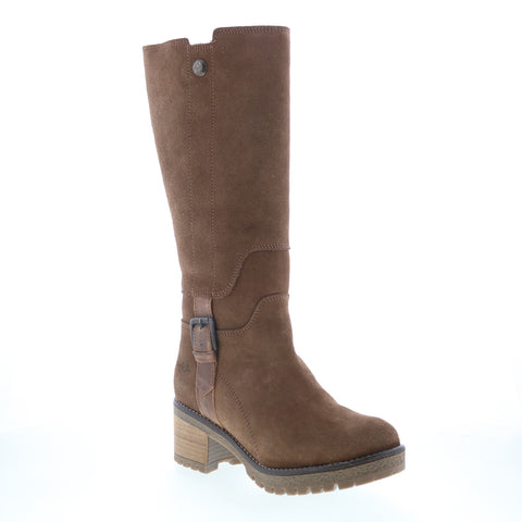 Bos. & Co. Major Womens Brown Suede Zipper Casual Dress Boots
