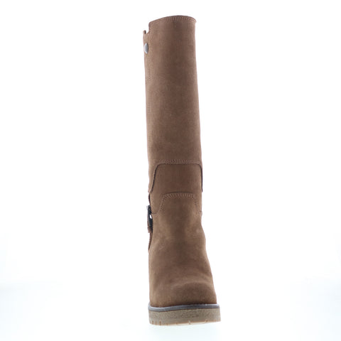 Bos. & Co. Major Womens Brown Suede Zipper Casual Dress Boots