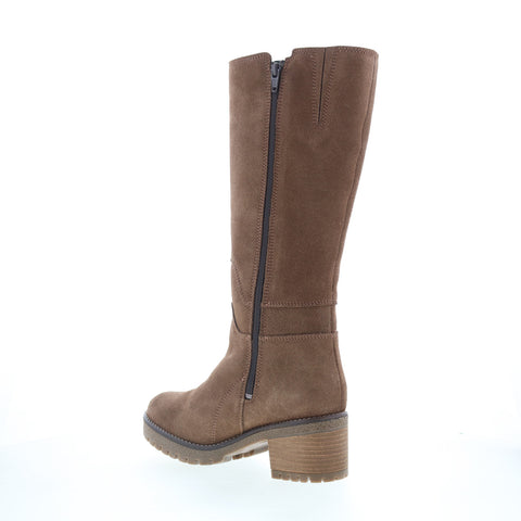 Bos. & Co. Major Womens Brown Suede Zipper Casual Dress Boots