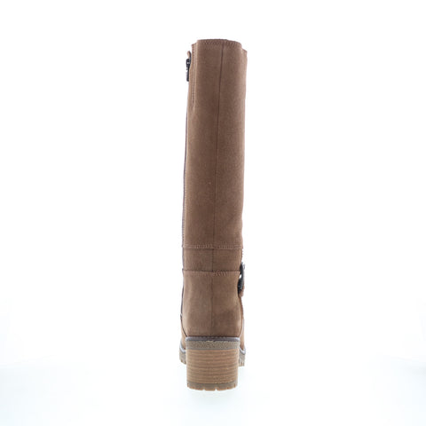 Bos. & Co. Major Womens Brown Suede Zipper Casual Dress Boots